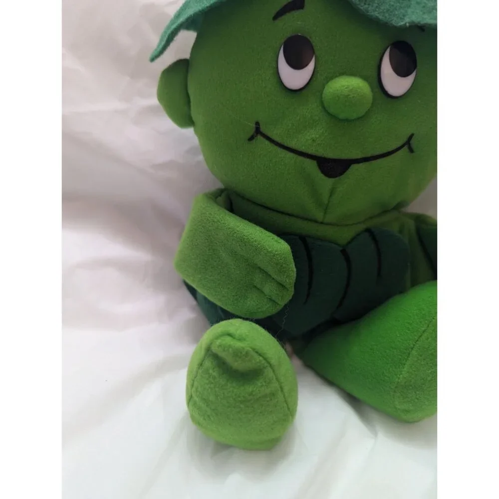 Jolly Green Giant LIttle Sprout stuffed toy hand felt hand puppet 12 inch‎